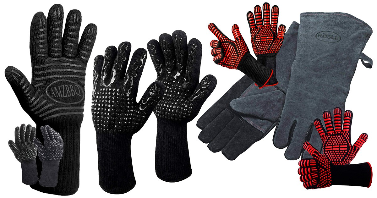 Grillhandschuhe Backhandschuhe bis 500 °C feuerfest