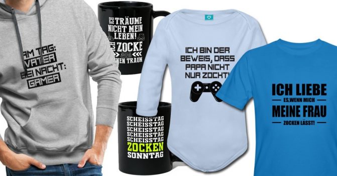 Gamer-Sprüche-Shirts