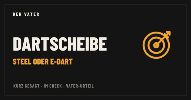 Illustration: Schriftzug Dartscheibe: Steel oder E-Dart