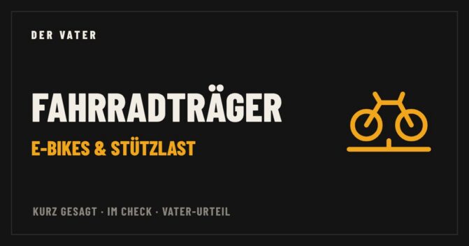 Fahrradträger: Illustration Der Vater